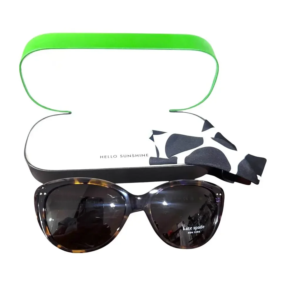 Kate Spade New York Hello Sunshine Cat.3 Eye Tortoise Shell Sunglasses NWB